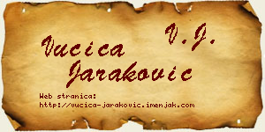 Vučica Jaraković vizit kartica